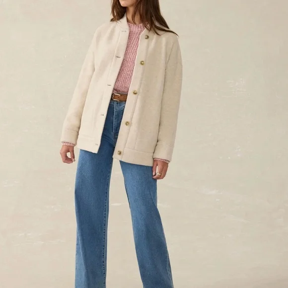 Faherty Oatmeal melange jacket - Picture 3 of 5